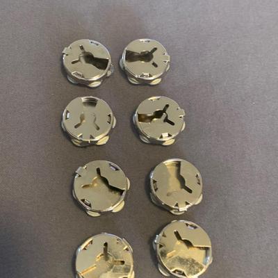 Vintage Rhinestone Clip On Button Covers