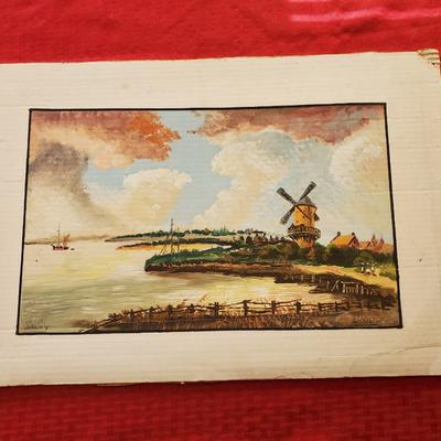 Oil Painting on Cardboard