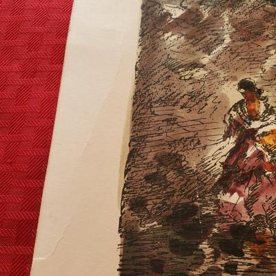 Vintage Diaz Watercolor Art Print