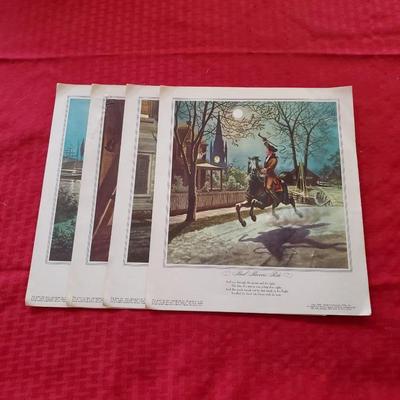 Vintage Paul Revere Lithographs