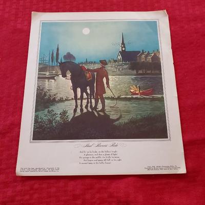 Vintage Paul Revere Lithographs