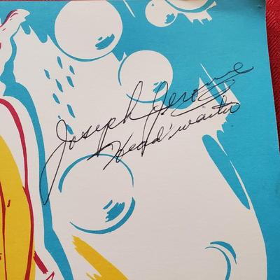 Vintage Autographed "Frolics" Menu