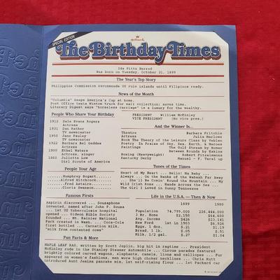 Vintage Hallmark "The Birthday Times"