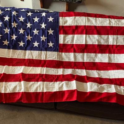 Vintage 50 Star Valley Forge US American Flag