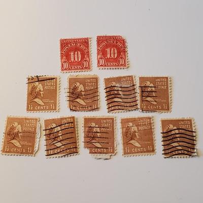 Vintage US Postage Stamps