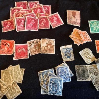 Vintage Belgium Stamps