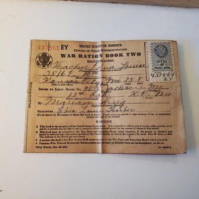 WWII War Ration Books