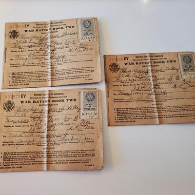 WWII War Ration Books