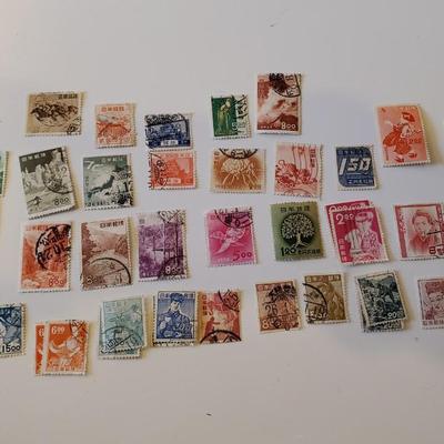 Vintage Japanese Stamps