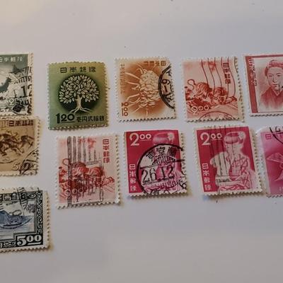 Vintage Japanese Stamps