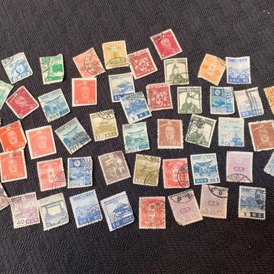 Vintage Japanese Postage Stamps