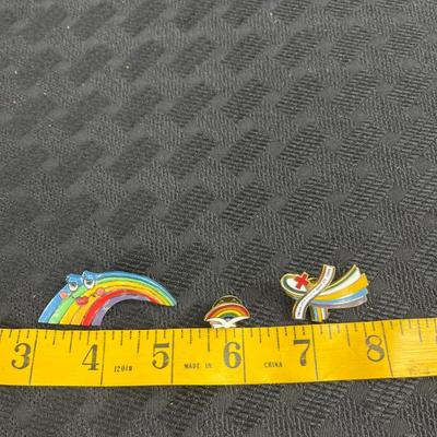 Rainbow pins