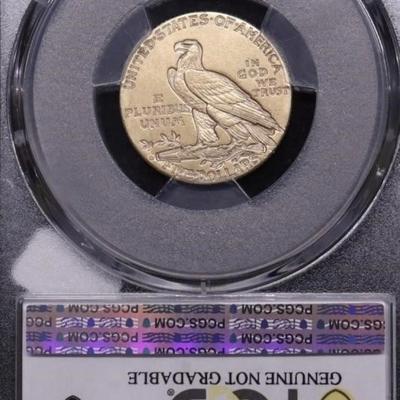 1916 S PCGS AU DETAILS HALF EAGLE