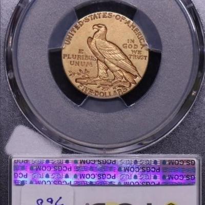 1913 PCGS XF45 HALF EAGLE