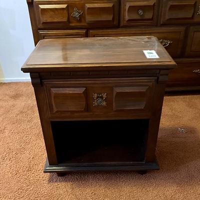 Wood nightstand