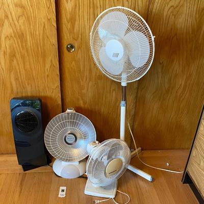 Group of heaters and fans