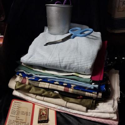 SEWING BOX FILLED WITH SUPPLIES