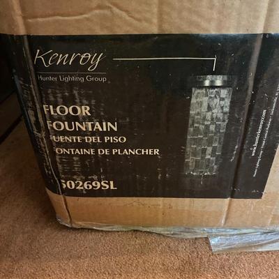 New in box Kenroy floor fountain w copper trim.
