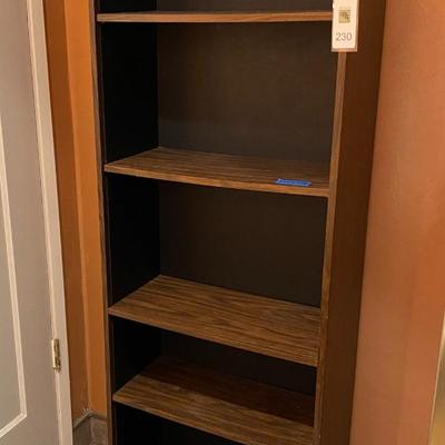 Particle board tall adjustable bookcase