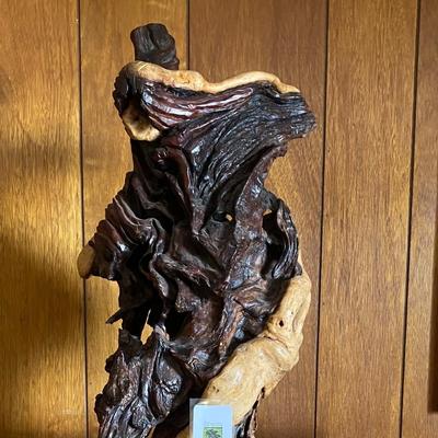Large wood sculpture