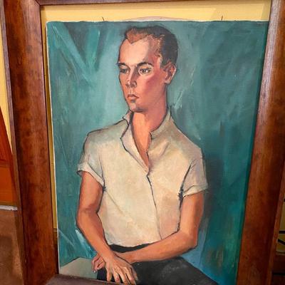 Painting of young man