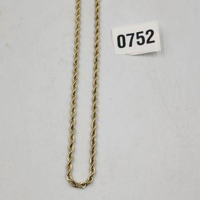 Gold Toned Necklace