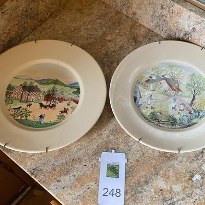 (2) decorative plates