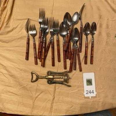 Bamboo handled flatware