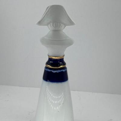8 1/2 " Parian Napoleon Bust on glazed stand marked 9076