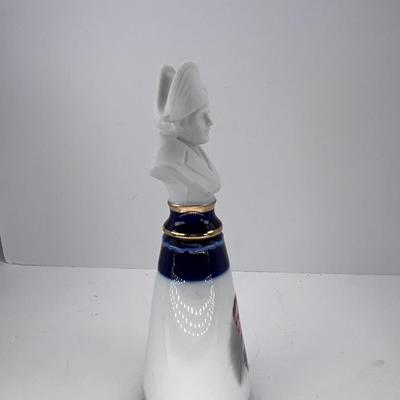 8 1/2 " Parian Napoleon Bust on glazed stand marked 9076