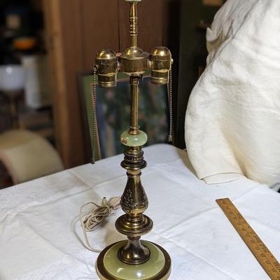 Stunning Brazilian Onyx, Brass Lamp