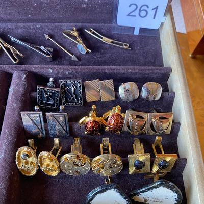 Cufflink tie clip lot some signed