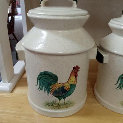 SET OF ROOSTER CANISTERS