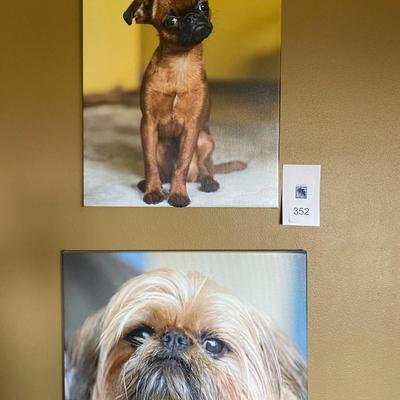 Canvas dog photos