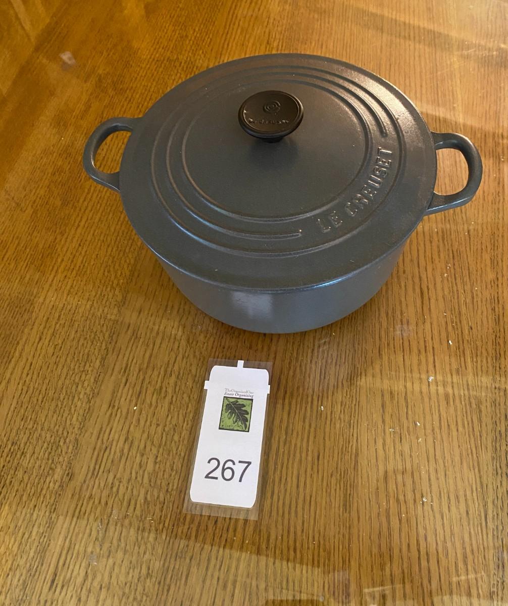 Le Creuset enamel cast iron pot