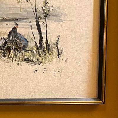 Kee Fung NG original painting man on a log