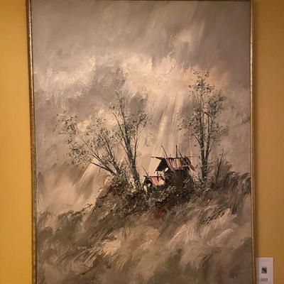 Kee Fung Ng large painting of house