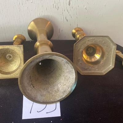 Vintage Brass Candle Holders