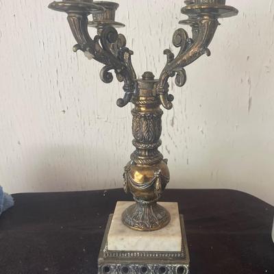 Antique Brass Candelabra
