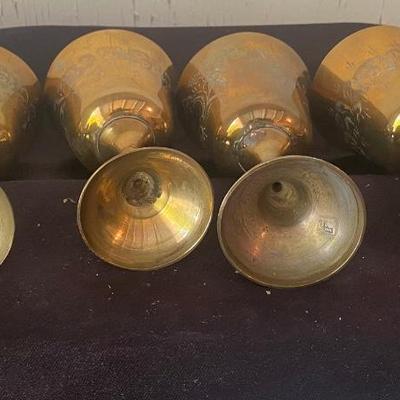 Brass Wine Goblets
