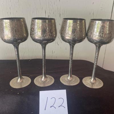 Vintage Etched Goblets