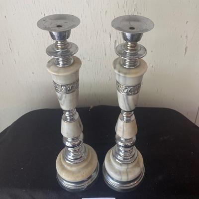 Marble Candle Holders