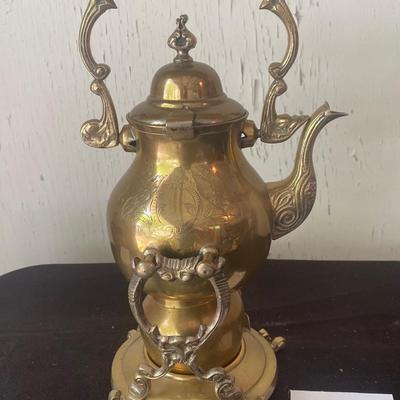 Brass Samovar Tiliting Tea Pot