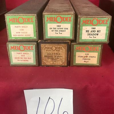 Vintage Word Rolls for Player Piano