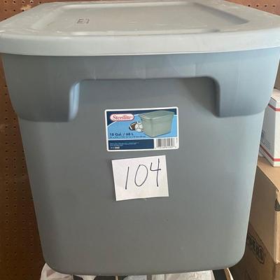 18 Gallon Tote