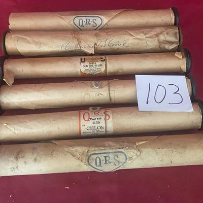 Vintage Word Rolls for Player Piano