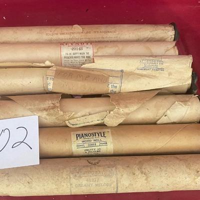 Vintage Word Rolls for Player Piano
