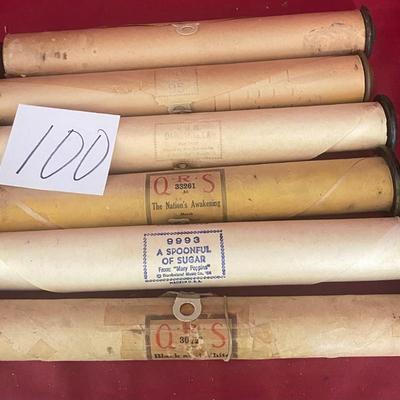 Vintage Word Rolls for Player Piano