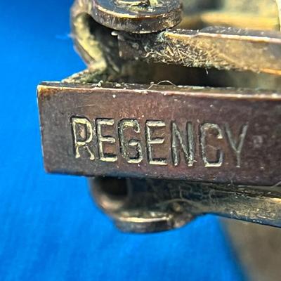 OLD TIME â€œREGENCYâ€ FOOTBALL SHAPED PRONG SET RHINESTONE EARRINGS