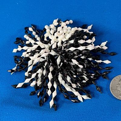 CAN YOU BELIEVE? OVER 4â€ POP-ART SHAGGY BEADED PIN